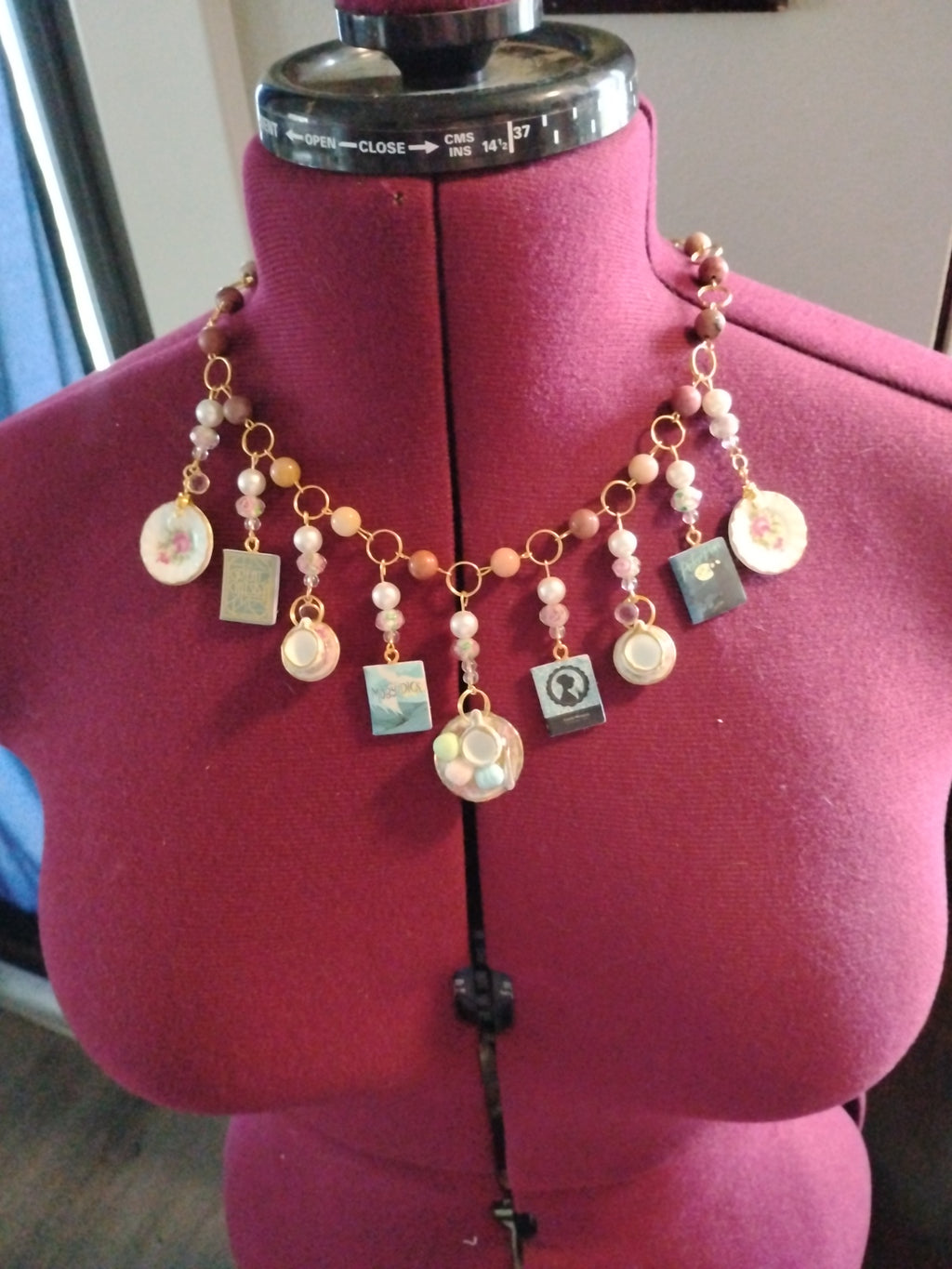 Fairytale Vintage Teapot Charm Necklace