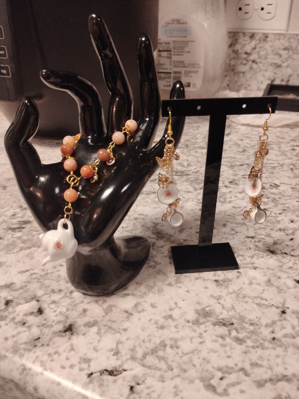 Fairytale Vintage Teapot Charm Necklace
