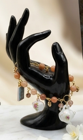 Fairytale Vintage Teapot Charm Necklace